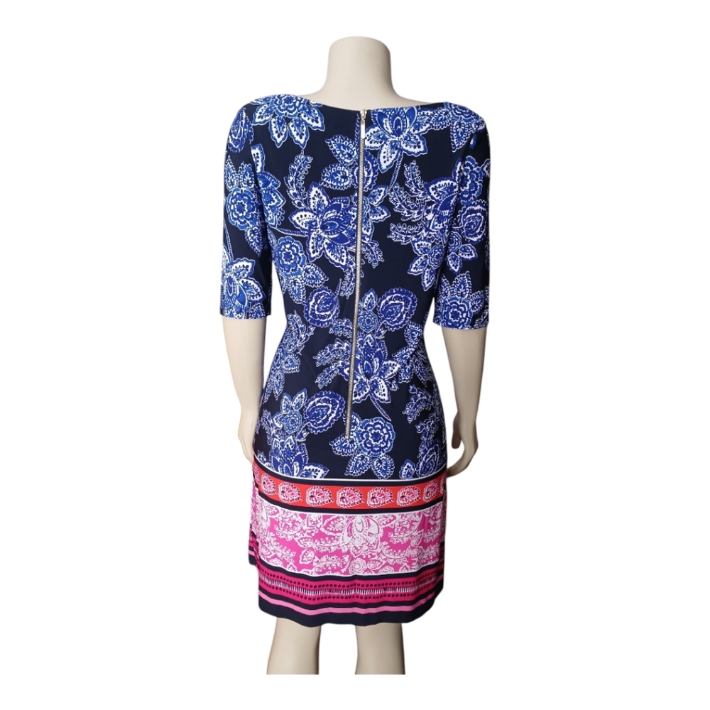 Eliza J Floral Print Dress with Pink Accents - Picture 2 of 3